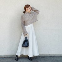 【スタイルUP抜群!】低身長さんに激推ししたいショート丈ニット