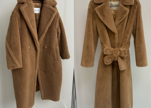 新品　現行　ヘルノ　カーリーコート　テディベア　ファーコート　キャメル　裏地総柄 楽天市場】HERNO ヘルノ ファーコート GC000456D 12421 レディース