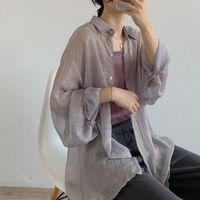 透け感がおしゃれ「シアーシャツコーデ」総まとめ!春夏秋冬で大活躍