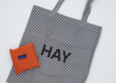 未使用 人気色 HAY エコバッグ ブラウン 大きめ キャンバス 未使用