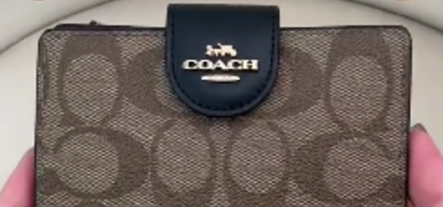 とても綺麗♡百貨店♡COACH♡折り財布正規品 コーチの『折りたたみ財布』が可愛くて使い勝手◎〈ちょうど良いサイズ