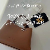 【サイズ比較】トッズの名品「レザーバッグ」の大きさ・収納力を実証!
