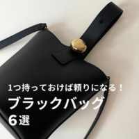 おしゃれな人が持っている“センスの良い黒バッグ”6選