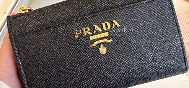 再出品♡PRADA L字ファスナー長財布 PRADA プラダ 長財布 レザー×ナイロン L字ファスナー財布｜の通販は
