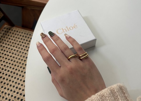 Chloe(クロエ)3連リングでフェミニンな指先に釘付け♡  #バイマ購入品
