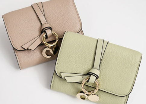 クロエ　お財布♡ 楽天市場】クロエ 財布 Chloe ピンク 27s ブラウン 三つ折り財布