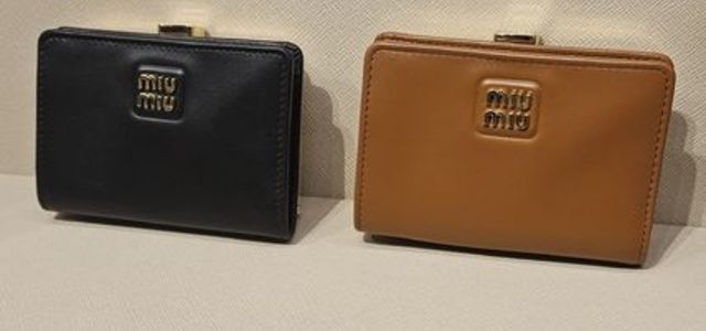 miumiu がま口財布 楽天市場】miumiu(ミュウミュウ) がま口財布 ピンク レザー 【ブランド