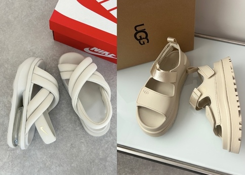 ランキング-2大人気・厚底サンダル『UGG』VS『ナイキ』みんなはどっち派?〈魅力比較〉