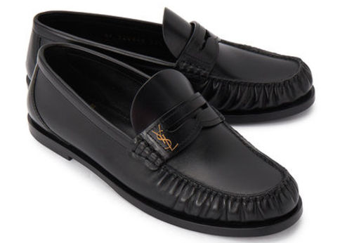 イヴ サンローラン 黒 ローファー 25cm 除菌・消臭済み ル ローファー ソフト（シャイニーレザー） | Saint Laurent