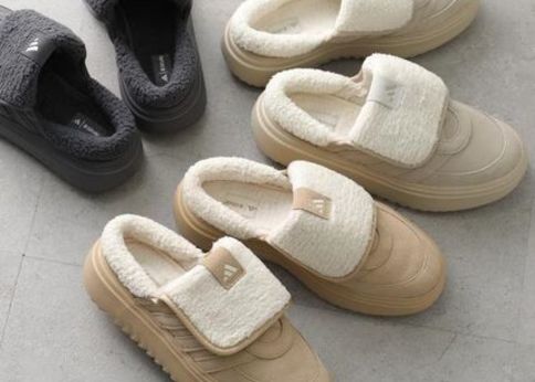 ランキング-【日本未発売】adidas「グランドコートミュール」ふわもこ快適スリッポンが可愛い♡