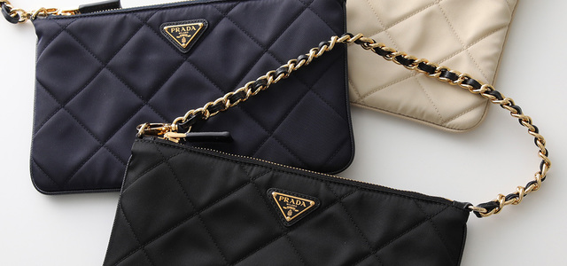 PRADAナイロンハンドバッグ PRADA（プラダ） ミニボストン ハンドバッグ ナイロン ブラック