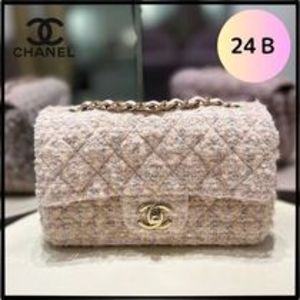24B【CHANEL 】華やかなツイード★ミニ クラシック ハンドバッグ