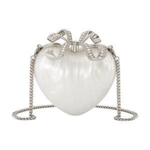Pearl Top Handle Heart pouch - SELF PORTRAIT - Synthetic - W