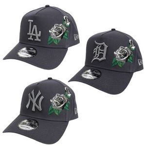 海外モデル New Era 9Forty A-Frame Cap バラ ローズ キャップ
