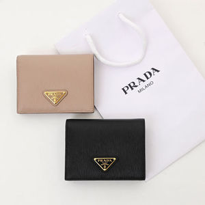 PRADA 二つ折り ミニ 財布 三角ロゴ トライアングルロゴ 1MV204