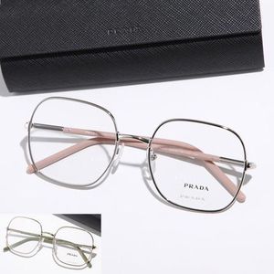 PRADA メガネ VPR 56W スクエア型 メタルフレーム