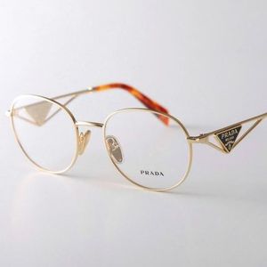 PRADA メガネ VPR A50 ボストン型 メタルフレーム