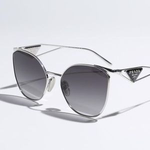 PRADA サングラス SPR50Z E1BC キャットアイ型 メタルフレーム