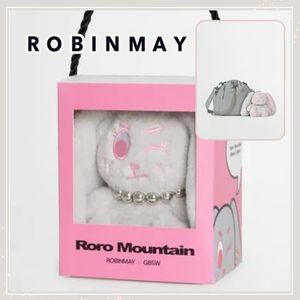 Robinmay★うさぎ ぬいぐるみ バッグチャーム キーホルダー