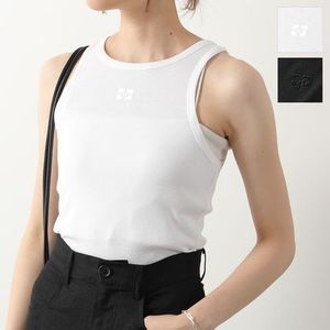 GANNI タンクトップ SOFT COTTON RIB TANK TOP