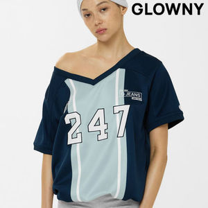 ★GLOWNY★247 FORCE JERSEY TEE (NAVY)★正規品/韓国直送料込