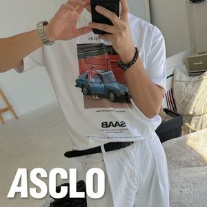 ASCLO Saab Car Print Short Sleeve T Shirt (2color)
