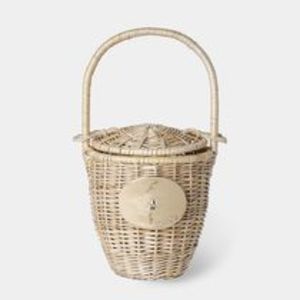 夏の装いに♪PATOU*ウィッカー バケツバッグ かごバッグ
