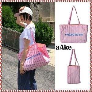 【AAKE】SUN STRIPE BIG BAG
