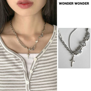 【WONDER WONDER】Smet Beads Gemstone Chain Silver Necklace