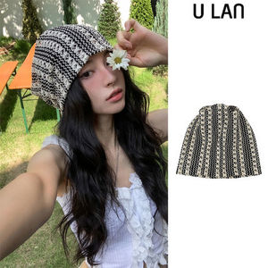 【U LAN】Honey loose fit net beanie