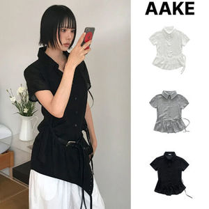 【AAKE】SUMMER FRILL LAYERED SHIRT