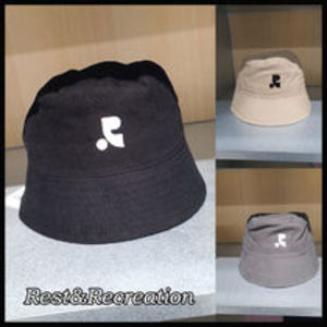 【REST&RECREATION】 RR LOGO WASHED BUCKET HAT