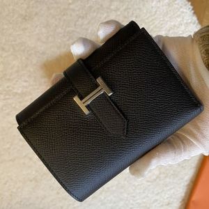 Hermes☆べアンコンビネ3つ折り財布 ブラック_パリ発