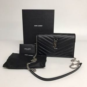 Saint Laurent エンヴェロップ チェーンウォレット クラッチ