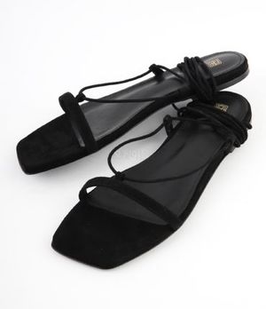 TOTEME|SANDALS (The Suede Tie Sandal (242-WAS2053-LE001