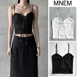 【mnem】Lace Corset Bustier Top