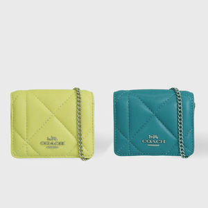 COACH コーチ PUFFY MINI 二つ折り 財布【送料0/国内即発】
