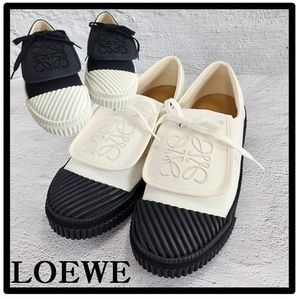 ☆送料・関税込☆LOEWE★Loewe Anagram Flap Sneakers in Canvas