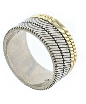 SAINT LAURENT PARIS リング シルバーxゴールド 2137125L0089