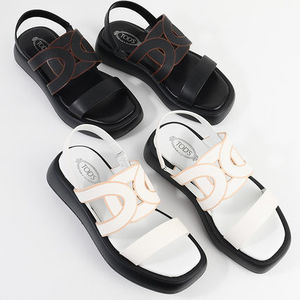 【国内即発】TOD'S カットアウトロゴサンダル