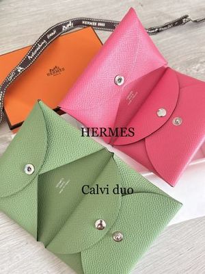 【直営店】HERMES*Calvi Duo*小銭入れ付き財布♪カルヴィデュオ