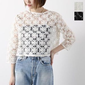 anana ブラウス a51-062 レース 2WAY 刺繍