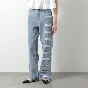 KIMHEKIM ジーンズ KHK-JN11 セミワイド ロゴラベル