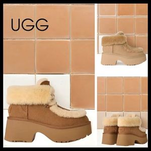 【UGG】Classic Esmee レースアップブーツ 厚底 スエード
