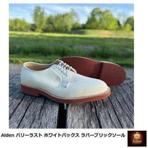 [Alden] バリーラスト ホワイトバックス ラバーブリックソール