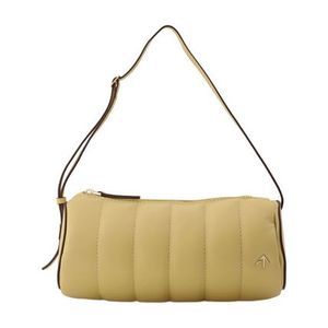 【関税込み】Padded Cylinder Bag in Cream Leather