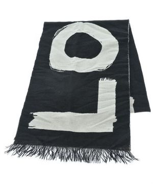 BURBERRY バーバリー マフラー 黒x白xベージュ - 4119224F0107