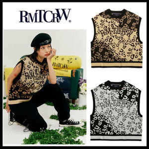 【ROMANTIC CROWN】送料・関税込★LEOPARD KNIT VEST