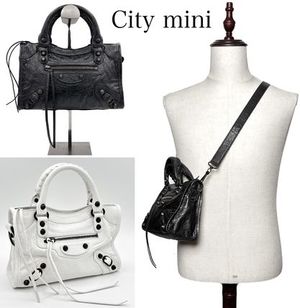 BALENCIAGA  Le City Mini  レザーショルダーバッグ