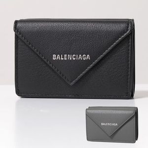 バレンシアガ 391446 DLQ0N PAPER 三つ折りミニ財布 1000